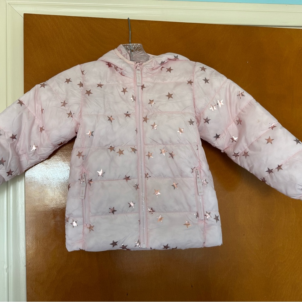 Pink Star Puffer Jacket